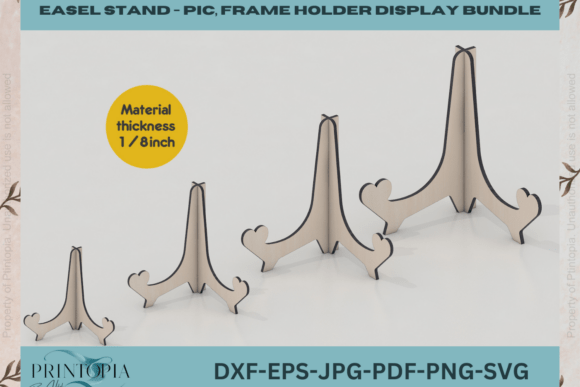 Adjustable Easel Stand Bundle 138 for Laser Cutting and Other Home Decor