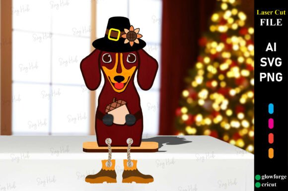 Autumn Dachshund Shelf Sitter Stand: Laser Cutting & Autumn Amp Review