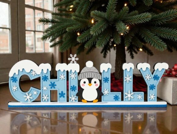 Chilly Penguin Winter Sign SVG: Laser Cutting & Winter Amp Review