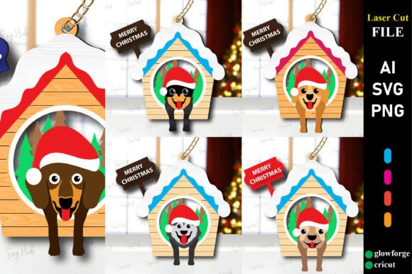 Christmas Cute Dogs Laser Cut Bundle: Winter Amp Review