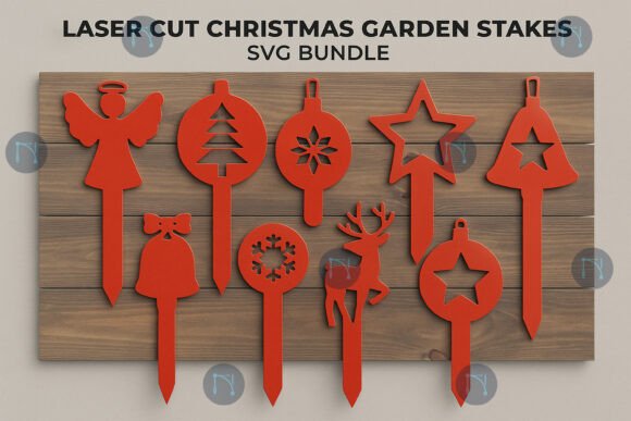 Christmas Garden Stakes SVG Bundle Review