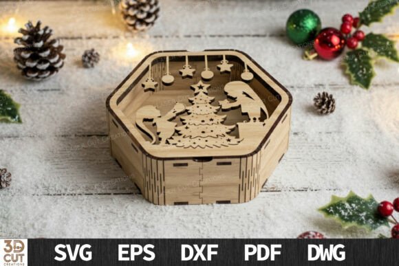 Christmas Tree Gift Box SVG Laser Cut: Winter Amp Review