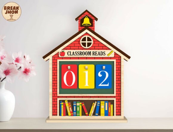 Classroom Reading Tracker SVG for Laser Cutting and Home Decor