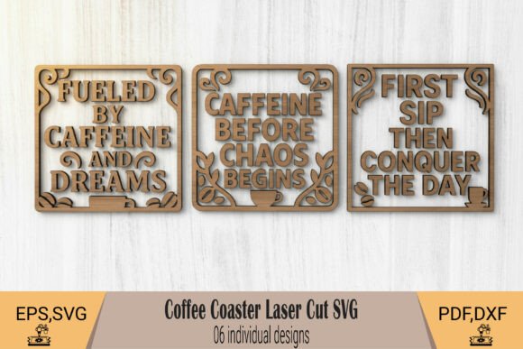 Coffee Coaster Laser Cut SVG Review for Other Home Decor