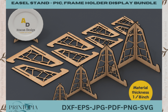 Easel Template Set Laser Ready 137 for Home Decor
