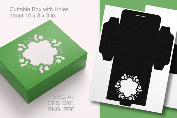 Floral Ring Border Rectangular Favor Box: Laser Cutting Boxes Review