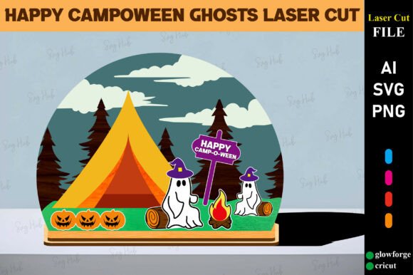 Happy Campoween Ghosts Laser Cut Review