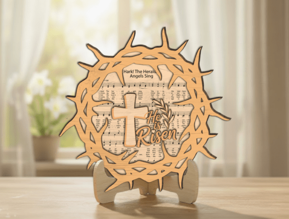 He Is Risen Crown of Thorns: Laser Cutting Seasonal Designs
