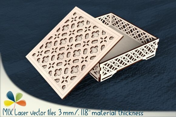 Large Jewelry Box SVG Laser File for Boxes and Laser Cutting