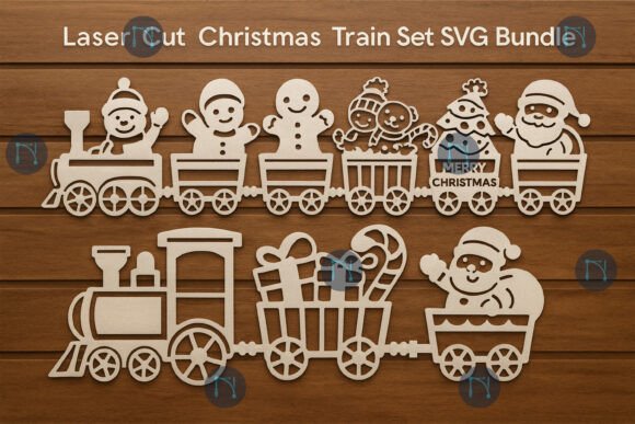 Laser Cut Christmas Train Set SVG Bundle Review