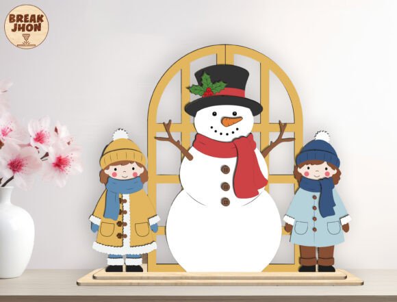 Layered Holiday Table Decor for Laser Cutting and Winter Amp