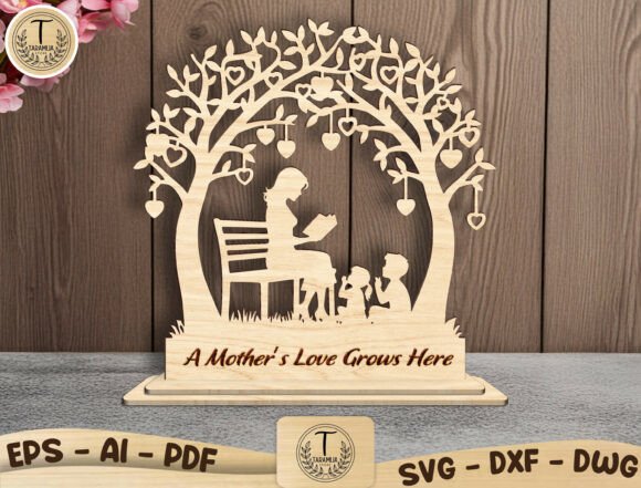 Mother's Day Gift Laser Cut File Svg for Seasonal Campaigns