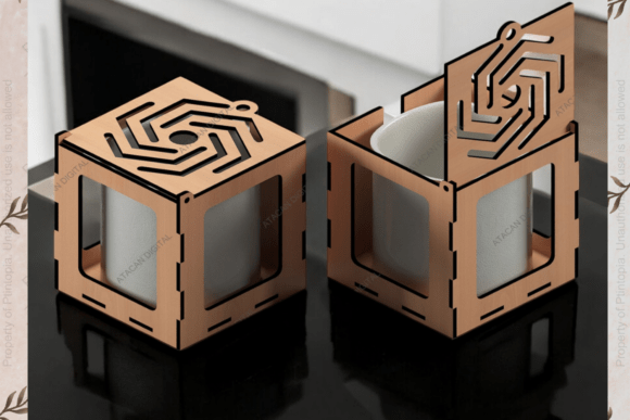 Mug Box Pattern for DIY Projects 071: Laser Cutting & Boxes
