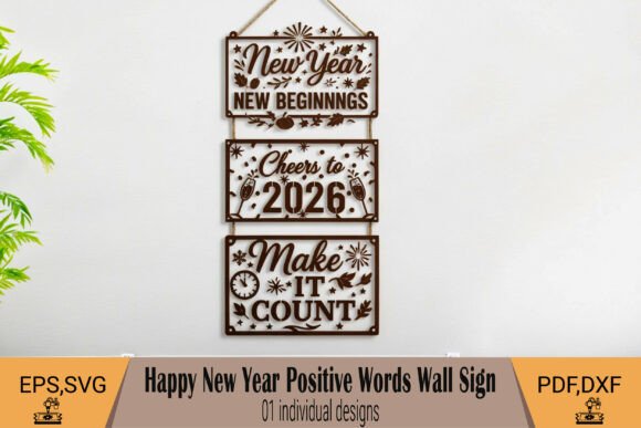 New Year Motivational Wall Sign: Laser Cutting & Winter Amp Review