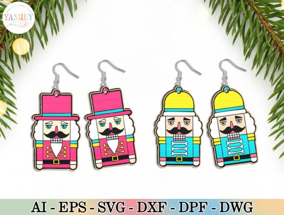 Nutcracker Earrings SVG: Laser Cutting & Winter Amp Magic