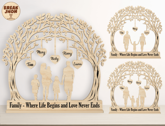 Personalized Family Sign Laser Cut File Review