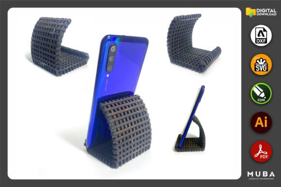 Phone Stand Laser Cut File Phone Holder