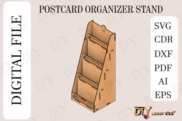 Postcard Retail Shelves Laser Cut File: A Designer's Real-World Review